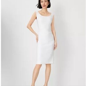 Ann Taylor Elegant White Dress